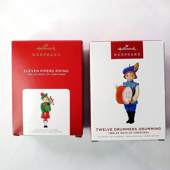 Hallmark Keepsake Christmas Ornaments 2 Twelve Days Of Christmas 2021 & 2022 - Picture 1 of 4